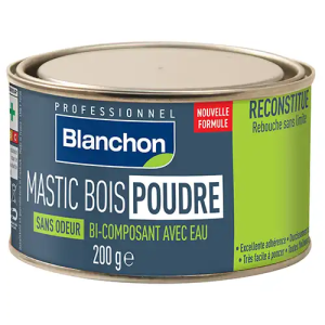 Mastic bois poudre Chêne clair 200g 