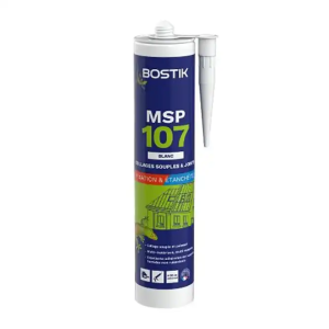 Mastic MSP 107 Blanc MS Polymere collage souple et puissant - Cartouche 290 ml 